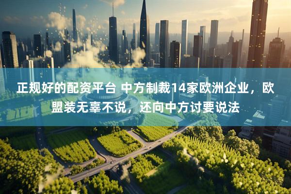 正规好的配资平台 中方制裁14家欧洲企业，欧盟装无辜不说，还向中方讨要说法